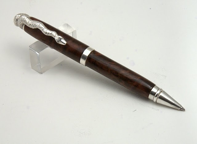 walnut / silver Cigar style pen