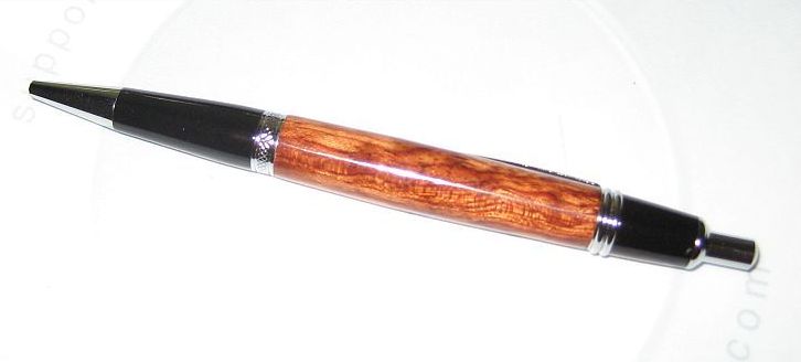 Waterfall Bubinga Chrome Sierra Click pen