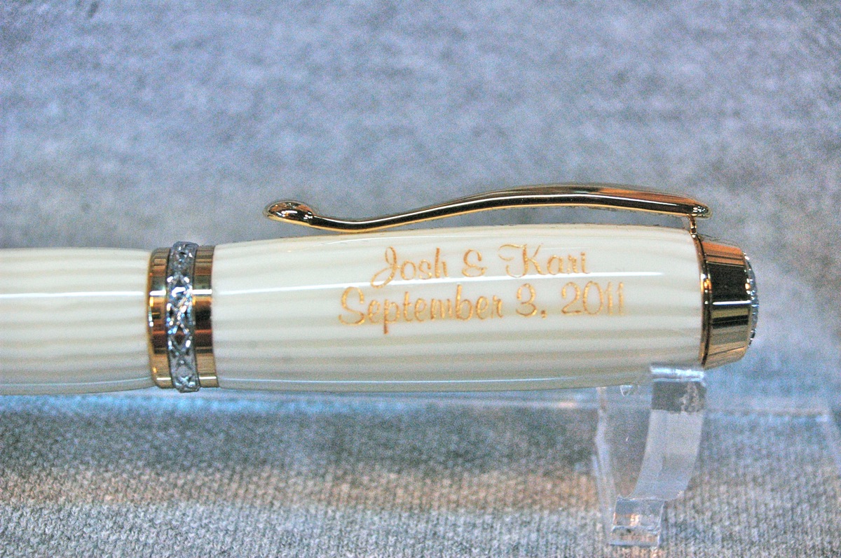 Wedding engraved pen