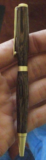 Wenge Satin Gold Pen