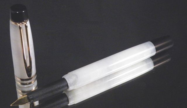 White and Black Acrylic Fountain pen