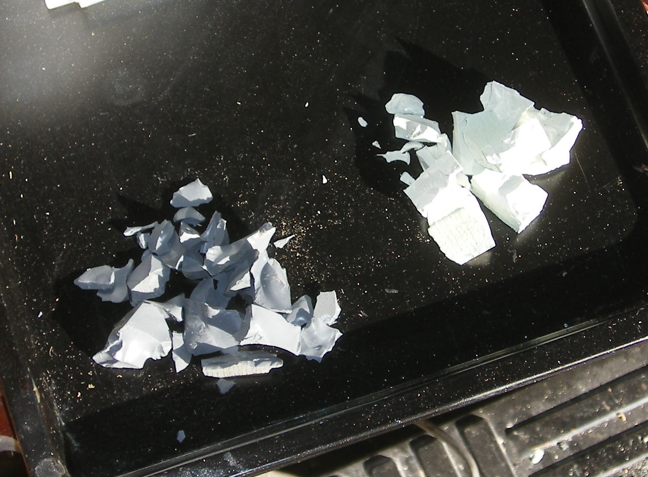 White / Gray, smashed
