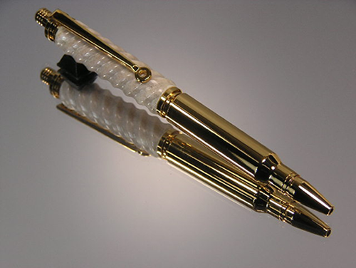 whitetail antler & 30 cal. bullet pen